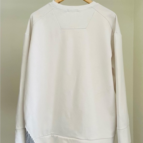 OKKANE KOREAN PLAIN WHITE OVERSIZED SWEATSHIRT FOR WOMEN’S - Picture 3 of 5